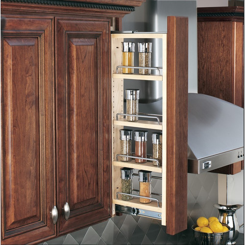 Rev-A-Shelf - 432-WFBBSC36-3C - 3" W x 36" H Pull-Out Between Cabinet Wall Filler with Soft-Close