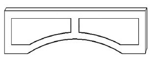 Life Art Cabinetry - High Valance - VAL48-12 - Anchester Gray