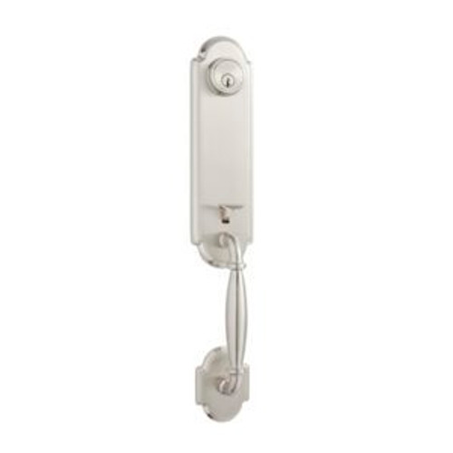 Better Home Products - Sea Cliff Collection - Handleset with Ball Knob Interior - Satin Nickel - 22815SN