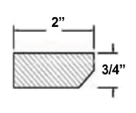 Life Art Cabinetry - Counter Top Molding/Light Rail - CTM8 - Anchester White