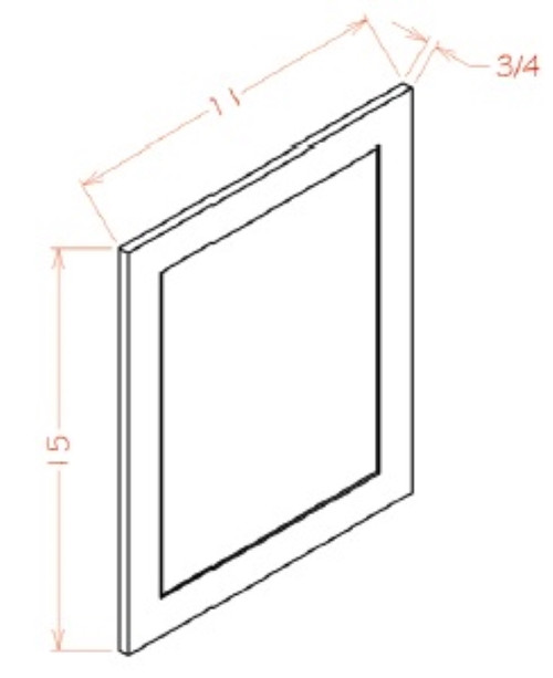 U.S. Cabinet Depot - Shaker Navy - SN-Sample Door