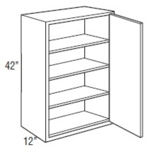 Mantra Cabinetry - Omni Stain - Wall Single Door Cabinets - W1842R-OMNI BEACHWOOD