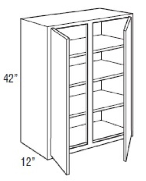 Mantra Cabinetry - Omni Stain - Wall Double Door Cabinets - W4242-OMNI BEACHWOOD