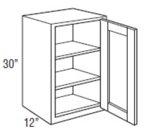 Mantra Cabinetry - Omni Stain - Wall Cut-for-Glass Cabinets - WCG1530R-OMNI BEACHWOOD