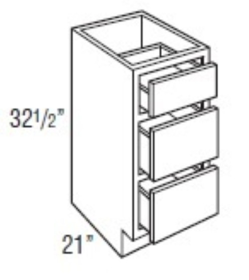 Mantra Cabinetry - Omni Stain - Vanity Drawer Base Cabinets - VDB1832.521-OMNI BEACHWOOD