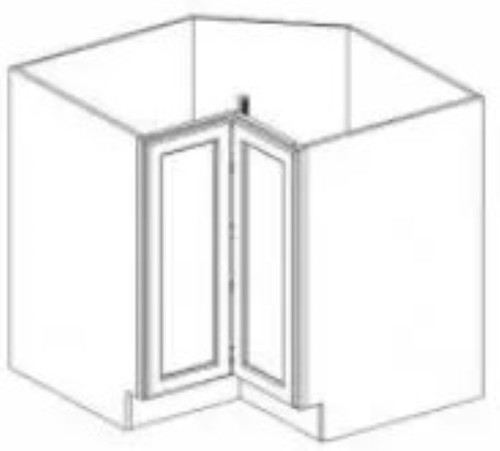 Cabinets For Contractors True White Shaker Premium Kitchen Cabinet - WSP-LSB33