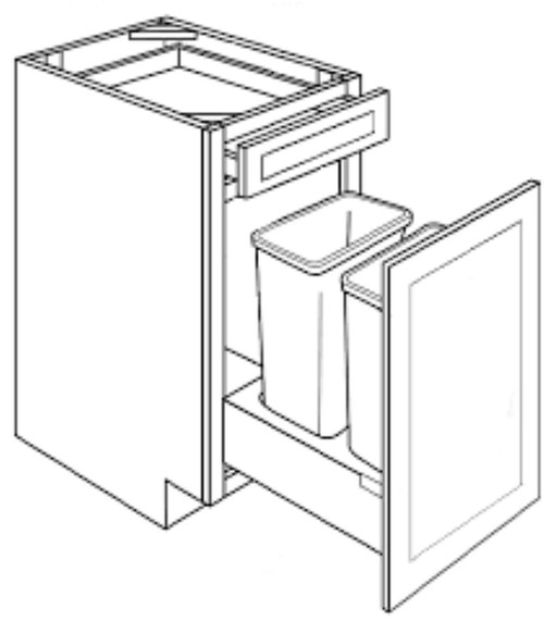 Cabinets For Contractors Dove Grey Shaker Premium Kitchen Cabinet - GSP-BWB18