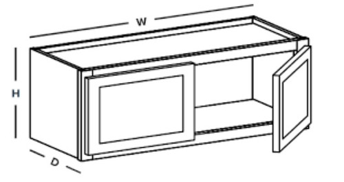 Cabinets For Contractors Dove Grey Shaker Premium SG Kitchen Cabinet - GSPSG-W2412