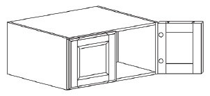 Life Art Cabinetry - Wall Cabinet with 2 Doors - W3618-24 - Edinburgh