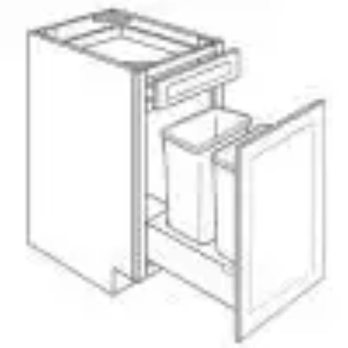 Cabinets For Contractors Eldridge White Deluxe Kitchen Cabinet - EWD-BWBK18-2A