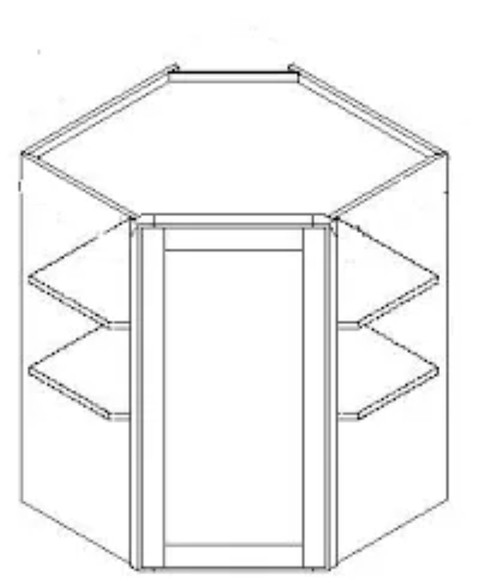 Cabinets For Contractors Eldridge White Deluxe Kitchen Cabinet - EWD-WER2430