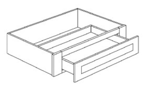 Cabinets For Contractors Eldridge White Deluxe Bath Cabinet - EWD-DD24A