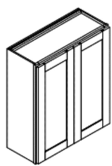 Cabinets For Contractors Eldridge Ash Walnut Deluxe Kitchen Cabinet - EGD-W3636
