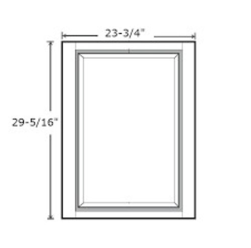 Cabinets For Contractors Savannah White Deluxe Kitchen Cabinet - SVWD-BDD24A