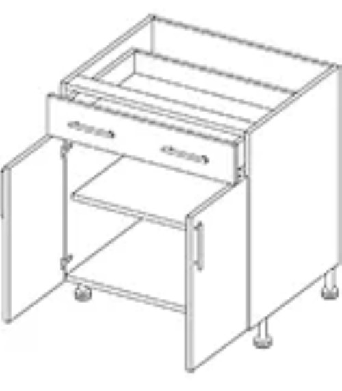 Cabinets For Contractors European Matte White Kitchen Cabinet - EMW-B30