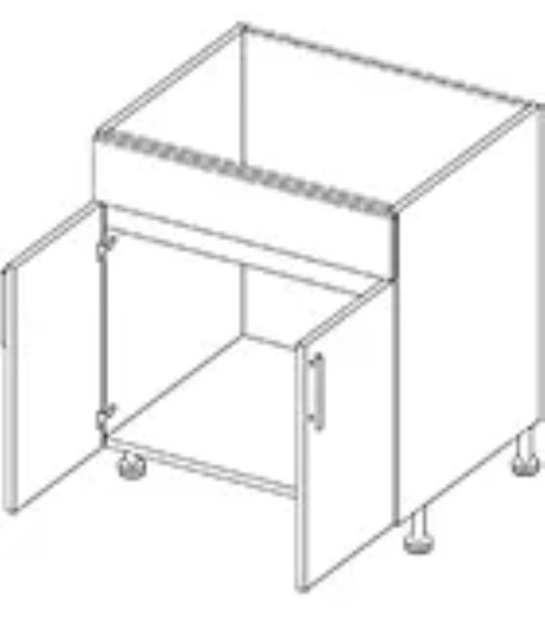 Cabinets For Contractors European Matte White Kitchen Cabinet - EMW-SB42