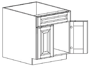 Life Art Cabinetry - Vanity Sink Base Cabinet - VSB27 - Cambridge