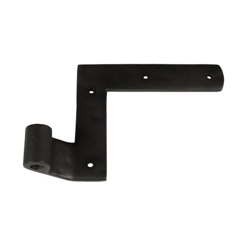 Seaside Shutter Hardware - Brass New York Strap Hinge - 0" Offset - Flat Black