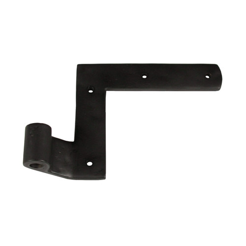 Seaside Shutter Hardware - Brass New York Strap Hinge - 2 1/4" Offset - Flat Black
