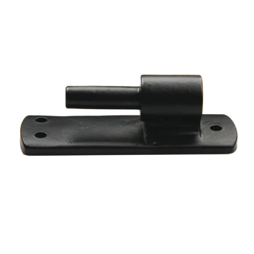 Seaside Shutter Hardware - Brass Pintle on Plate - 3/4" - Flat Black