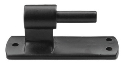 Seaside Shutter Hardware - Brass Pintle on Plate - 1-1/4" - Flat Black