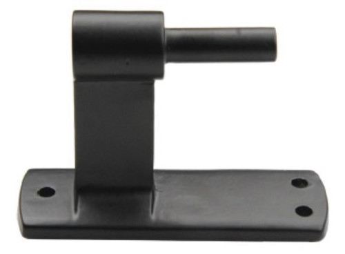 Seaside Shutter Hardware - Brass Pintle on Plate - 2-1/4" - Flat Black