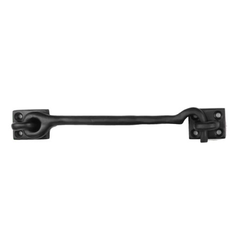 Seaside Shutter Hardware - Brass Cabin Hook - 7-1/2" - Flat Black