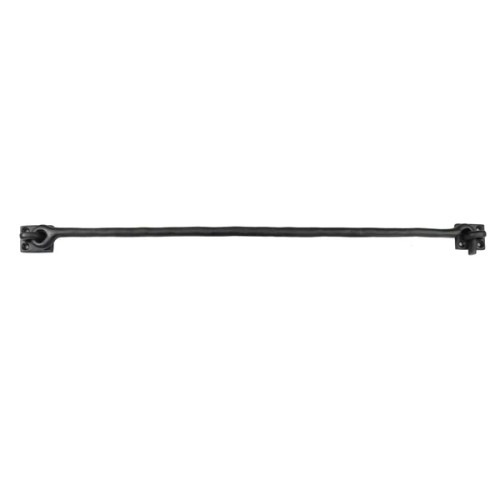 Seaside Shutter Hardware - Brass Cabin Hook - 20" - Flat Black