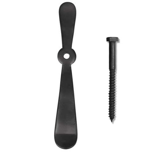 Seaside Shutter Hardware - Brass Round Propeller Shutter Dog - Oil Rubbed Bronze