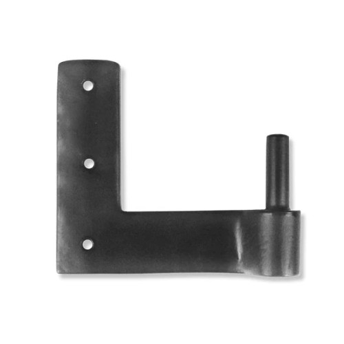 Seaside Shutter Hardware - Brass Jamb Pintle on Plate - 2-1/4" Offset Left Hand - Oil Rubbed Bronze