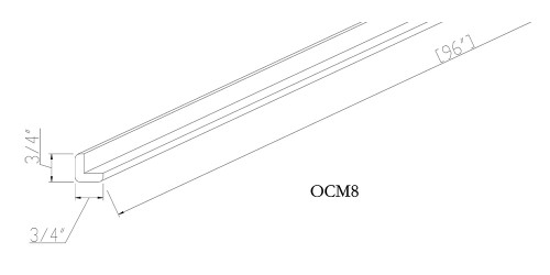 Dove White Shaker Outside Corner Moulding DS-OCM8