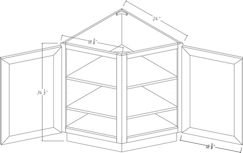 Crystal Maple Base End Angle CM-BEC24