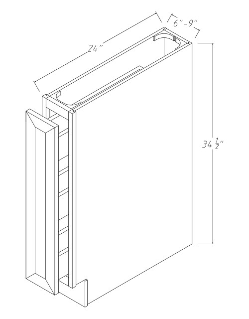 Sedona Spice Rack Cabinet SE-BSR06