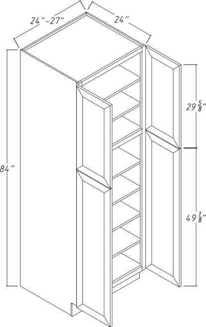 Sedona Tall Pantry SE-WP3084