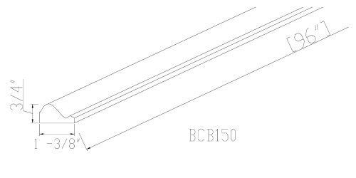 Sedona Chair Rail Moulding SE-BCB150