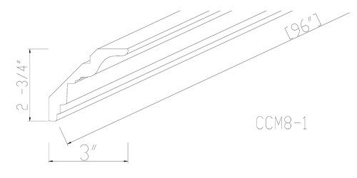 Charlton Big Crown Moulding 4" CT-CCM8-1