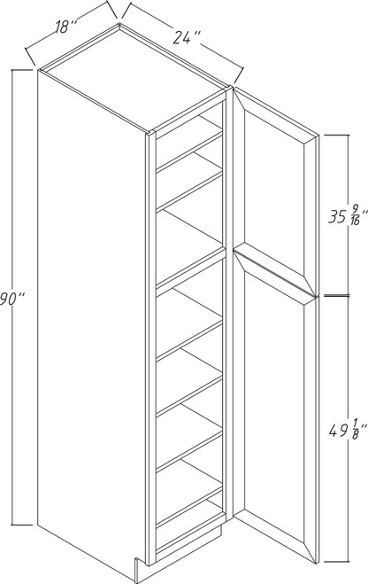 Sterling Tall Pantry SG-WP1890