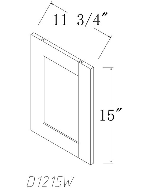 Glacier Wall Decorative Door Panel GL-D1215W