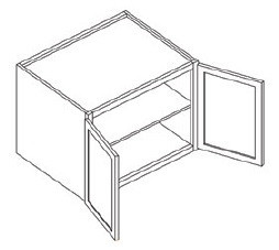 KCD Essential Gray Deep Wall Cabinet - EG-W362424