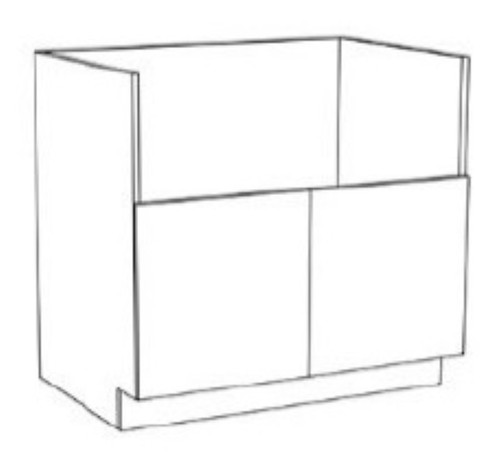 Innovation Cabinetry Stone Gray Kitchen Cabinet - UB-FSB30-SN