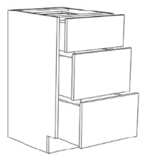 Innovation Cabinetry Stone Gray Bath Cabinet - UB-VDB12-3-SN