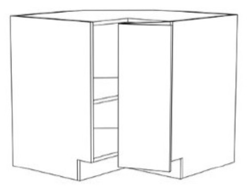 Innovation Cabinetry Natural Oak Kitchen Cabinet - UB-BLS33-NO
