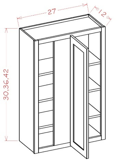 U.S. Cabinet Depot - Oxford Mist - Wall Blind Cabinets - OM-WBC2736