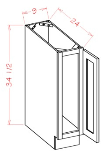 U.S. Cabinet Depot - Oxford Toffee - Tray Base Cabinet - OT-BT9