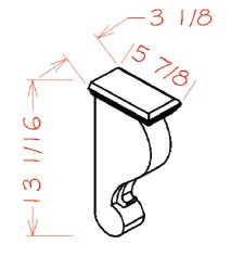 U.S. Cabinet Depot - Oxford Toffee - Corbels - OT-CBT