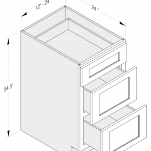 Cab-Tec Shaker Navel Kitchen Cabinet - SN-DB30