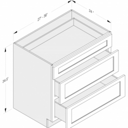 Cab-Tec Shaker Navel Kitchen Cabinet - SN-DB36