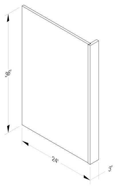 Cab-Tec Shaker Navel Kitchen Cabinet - SN-DWR36