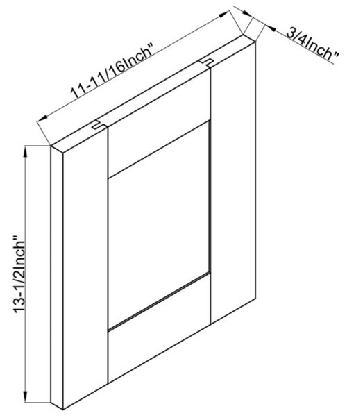 Cab-Tec Shaker Navel Kitchen Cabinet - SN-SD