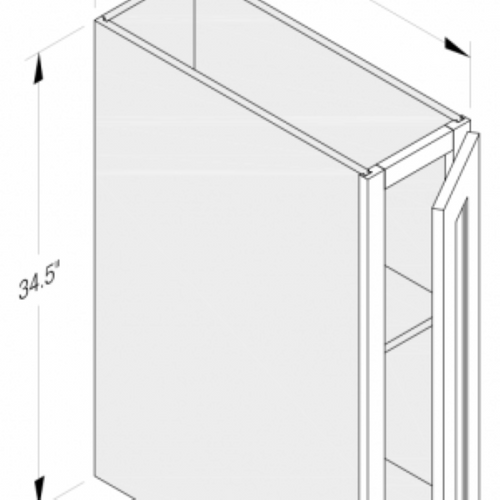 Cab-Tec Shaker White Kitchen Cabinet - SW-TB09